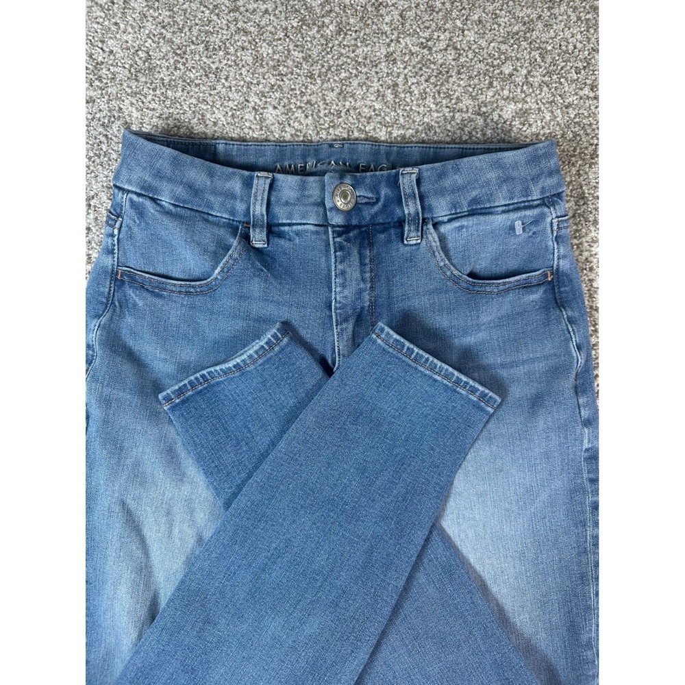 American Eagle The Dream Jean Womens 6 Regular High Waisted Skinny Jeans Blue